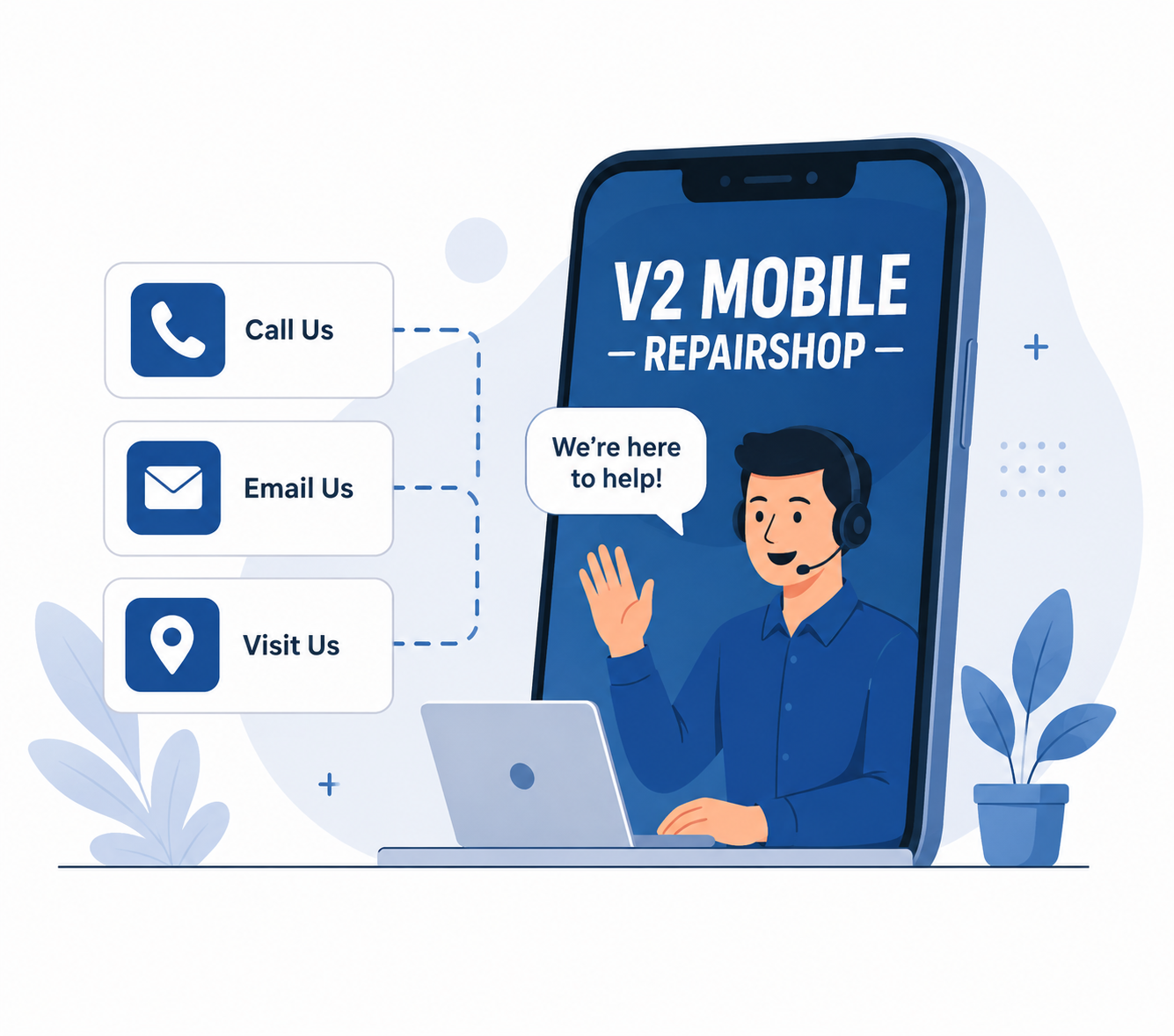 V2 Mobile Repairshop Customer Support